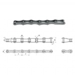  Double pitch transmission chains