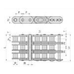 Roller chains with straight side plates (B series)